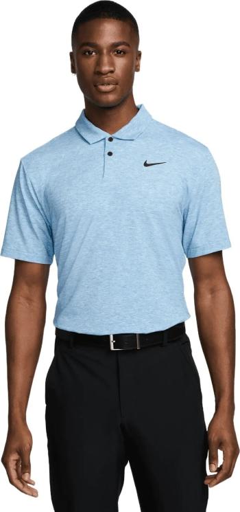 Nike Dri-Fit Tour Heather Mens Light Photo Blue/Black S Polo košeľa