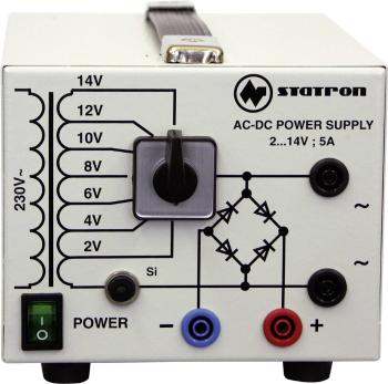 Statron 5359.3 laboratórny zdroj s nastaviteľným napätím  2 - 14 V/AC 5 A 75 W   Počet výstupov 2 x