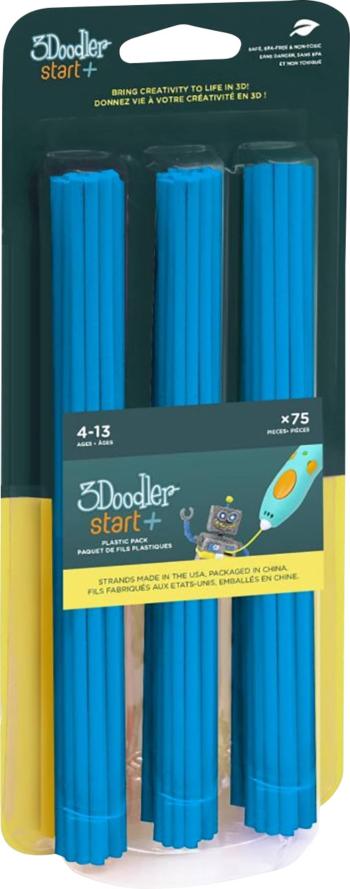 3Doodler 3DS-ECO05-BLUE-75 Start vlákno pre 3D tlačiarne PLA plast     modrá  75 ks