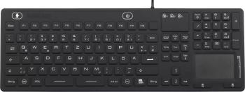 iM-IKB110-BK klávesnica Renkforce čierna odolné voči striekajúcej vode, odolné proti prachu, dotyková plocha