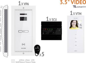 Bellcome VKM.P1FR.T3S4.BLW04 domové videotelefón káblový kompletný set pre 1 domácnosť biela