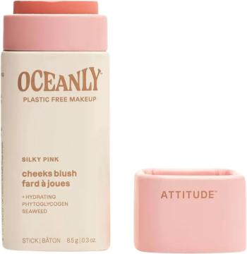 ATTITUDE Oceanly Tuhá krémová tvárenka - Silky Pink 8.5 g