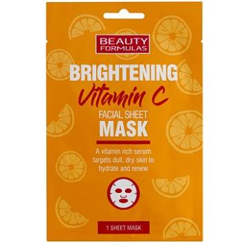 BEAUTY FORMULAS Rozjasňujúca pleťová maska s vitamínom C (5012251013352)
