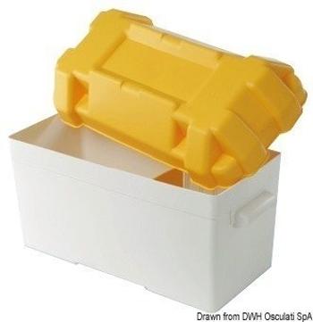 Osculati Battery box white/yellow moplen 120 A