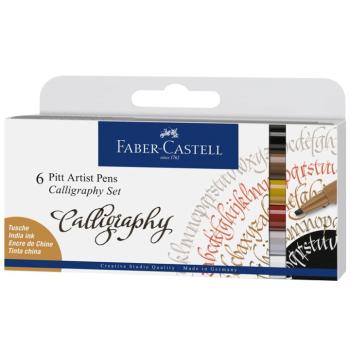 Kaligrafické perá Faber-Castell Pitt - sada 4 ks