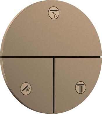 Ventil Hansgrohe ShowerSelect Comfort S bez podomietkového telesa kartáčovaný bronz 15558140