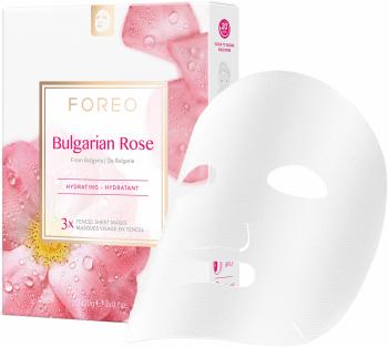 Foreo Hydratačná pleťová maska pre suchú a unavenú pleť Bulgarian Rose ( Hydrating Sheet Mask) 3 x 20 g