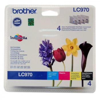 BROTHER LC-970 - originálna cartridge, čierna + farebná, 350/3x300