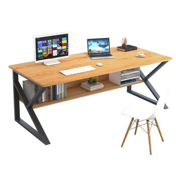 Písací stôl s policou, buk/čierna, TARCAL 140 P1, poškodený tovar