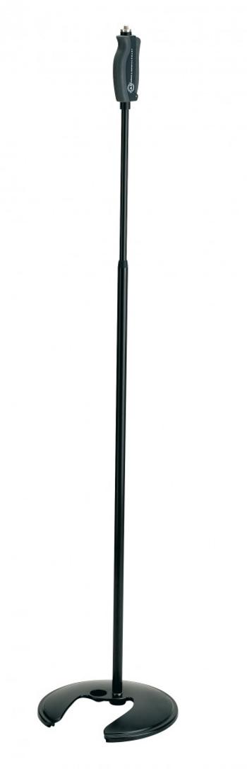 K&M 26075 Stackable one-hand microphone stand black