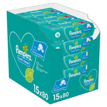 PAMPERS Fresh Clean Vlhčené Obrúsky 15 Balenia= 1200 ks