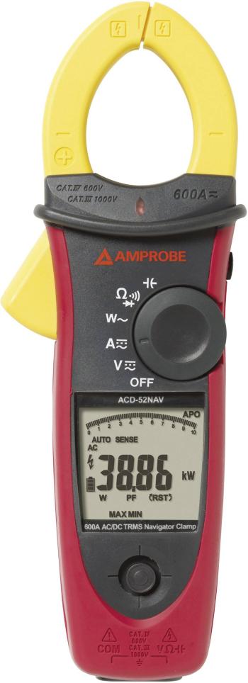 Beha Amprobe ACDC-52NAV ručný multimeter, prúdové kliešte  digitálne/y  CAT III 1000 V, CAT IV 600 V Displej (counts): 1