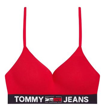 TOMMY HILFIGER - Tommy Jeans bralette lift red s jemnou výstužou a nastaviteľnými ramienkami-L