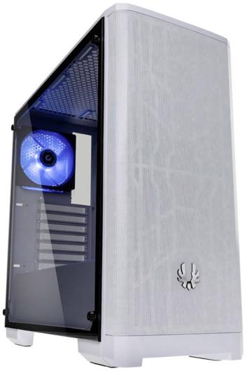 Bitfenix Nova Mesh Tempered Glass midi tower PC skrinka biela 1 predinštalovaný LED ventilátor, 1 predinštalovaný ventil