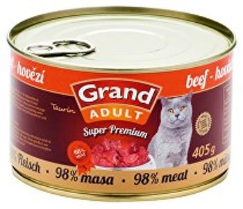 GRAND konz. Superpremium mačka hovädzie 405g + Množstevná zľava