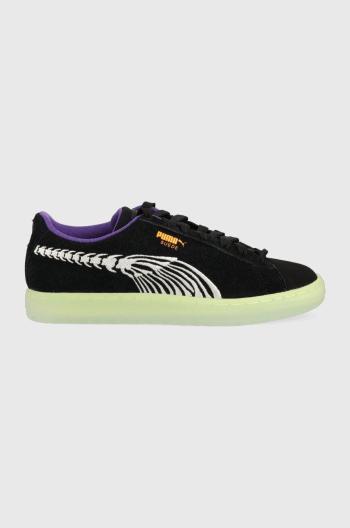 Semišové tenisky Puma Suede Haunted čierna farba