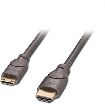 LINDY HDMI prepojovací kábel #####HDMI-Mini-C Stecker, #####HDMI-A Stecker 0.50 m čierna 41030  #####HDMI-Kabel