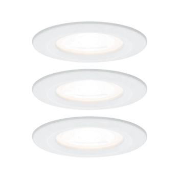 Paulmann Nova vstavané svietidlo do kúpeľne sada 3 ks LED   GU10 19.5 W IP44 biela (matná)