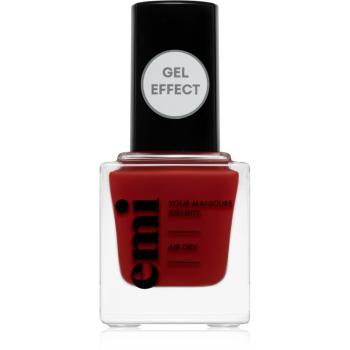 emi E.MiLac Gel Effect Ultra Strong lak na nechty s gélovým efektom bez použitia UV/LED lampy odtieň Love Story #121 9 ml