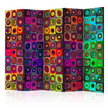 Paraván Colorful Abstract Art Dekorhome 225x172 cm (5-dielny)