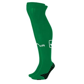 CALZA CALCIO ALTA VERDE/BIANCO Tg. SENIOR