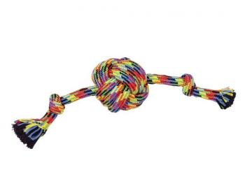Nobby hračka pre psov lano farebné 1x uzol 298G 45cm
