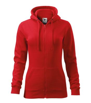 MALFINI Dámska mikina Trendy Zipper - Červená | L