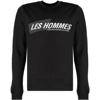 Les Hommes  LLH401-758P | Round Neck Sweater  Mikiny Čierna