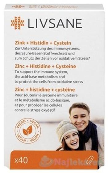 Livsane Zinok + Histidin + Cystein 40 tbl