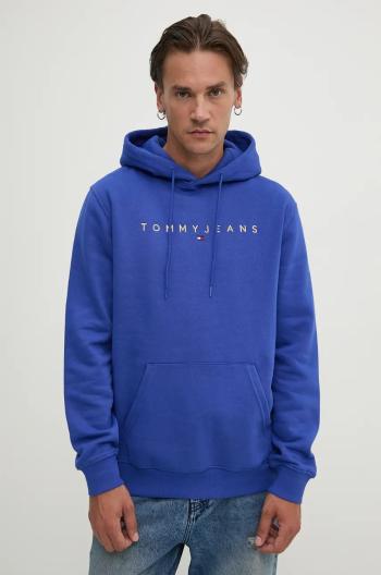 Mikina Tommy Jeans pánska, s kapucňou, s nášivkou, DM0DM20503