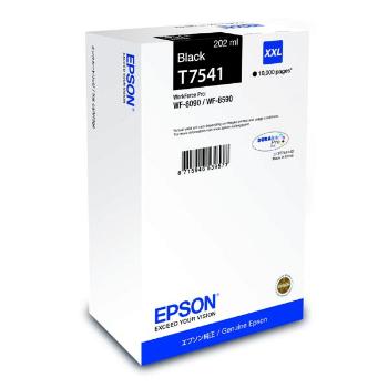 Epson originál ink C13T754140, T7541, XXL, black, 202ml, Epson WorkForce Pro WF-8090DW, WF-8590DWF, čierna