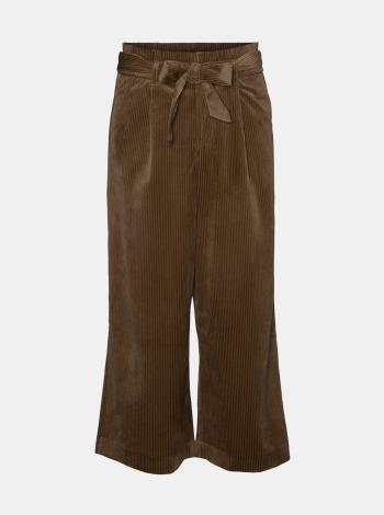 Hnedé menčestrové culottes VERO MODA Londyn