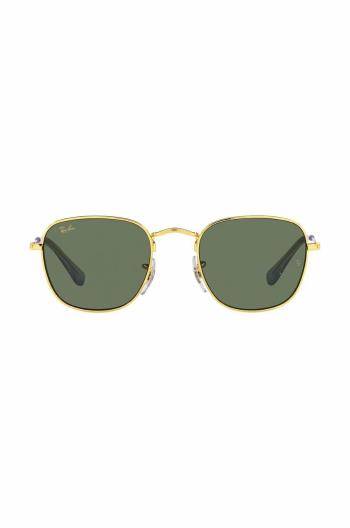 Detské slnečné okuliare Ray-Ban Frank Kids zelená farba, 0RJ9557S