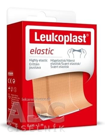 LEUKOPLAST ELASTIC náplasť na rany 6cm x 1m, pás (inov.2020/2021) 1x1 ks