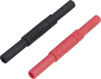 VOLTCRAFT MSL-504 spojka pro měřicí kabely [zásuvka 4 mm - zásuvka 4 mm]  čierna, červená 1 ks