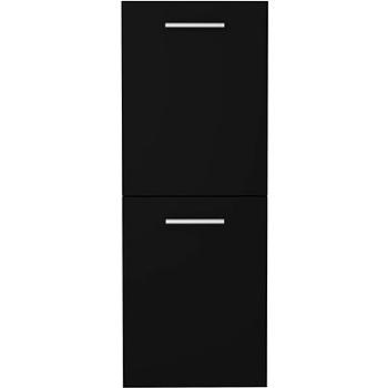 Kúpeľňová skrinka čierna 30 × 30 × 80 cm drevotrieska 804989 (1327,69)