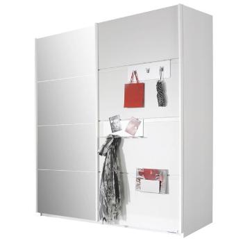 Sconto Šatníková skriňa SHEA II alpská biela, šírka 181 cm