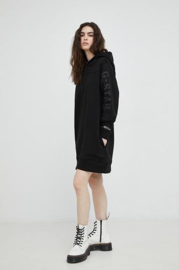 Šaty G-Star Raw čierna farba, mini, oversize