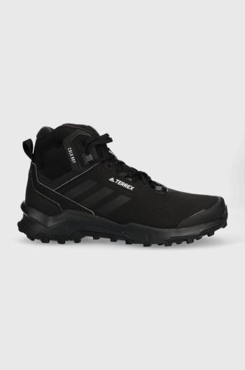 Topánky adidas TERREX AX4 Mid Beta pánske, čierna farba, zateplené