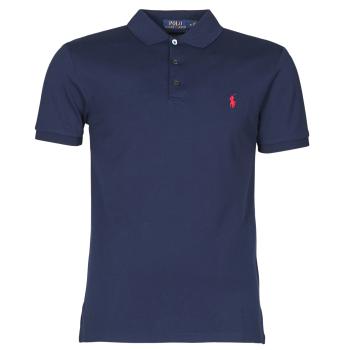 Polo Ralph Lauren  POLO CINTRE SLIM FIT EN COTON STRETCH MESH LOGO PONY PLAYER  Polokošele s krátkym rukávom Modrá