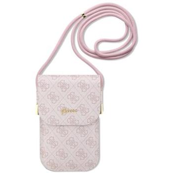 Guess PU 4G Metal Logo Script Phone Bag Pink (GUOWBP4SNSP)