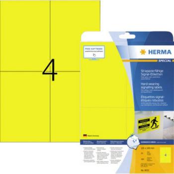 Herma 8032 etikety (A4) 105 x 148 mm  žltá 100 ks extra silné Fóliové etikety