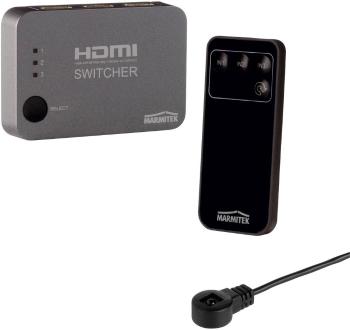 Marmitek Connect 310 UHD 3 porty Prepínač HDMI s diaľkovým ovládaním, možnosť 3D prehrávania 3840 x 2160 Pixel