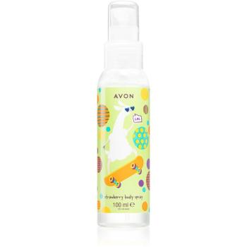 Avon Lama Dude osviežujúci telový sprej s vôňou jahôd pre deti 100 ml