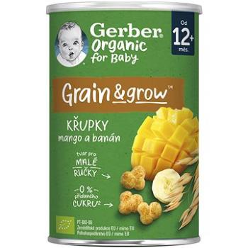 GERBER Organic chrumky s mangom a banánom 35 g (8445290301482)