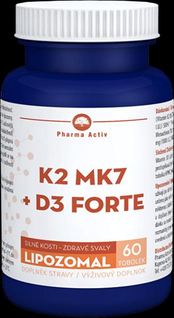 Pharma Activ LIPOZOMAL K2 MK7 + D3 FORTE 60 kapsúl