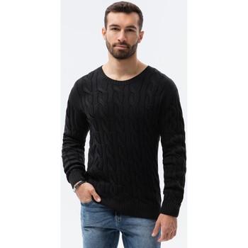 Ombre  Vesty bez rukávov/Cardigany Pánsky sveter - čierna E195  viacfarebny