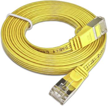 Slim Wirewin PKW-STP-SLIM-KAT6 1.0 GE RJ45 sieťové káble, prepojovacie káble CAT 6 U/FTP 1.00 m žltá plochý 1 ks
