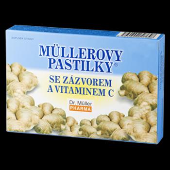 Dr. Müller MÜLLEROVE PASTILKY SO ZÁZVOROM zahriatie 24 ks