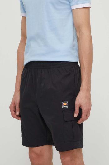 Šortky Ellesse Caprera Cargo Short pánske, čierna farba, SHV17673